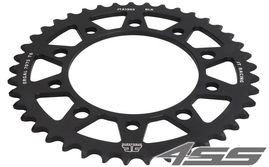 Duralumin rear chain sprocket JTA1303,45 teeth - 520 chain conversion - black