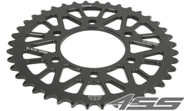 Duralumin rear chain sprocket JTA478,44 teeth - 520 chain conversion - black